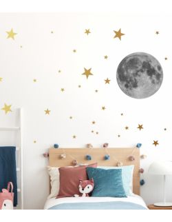 Naklejki Gwiazdki i Księżyc 45 cm