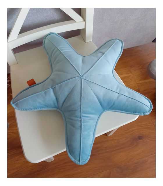 poduszka w kształcie rozgwiazdy
