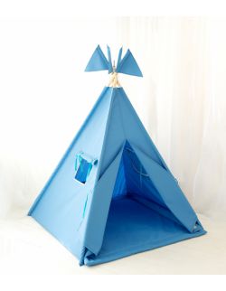 Wodoodporny namiot tipi Garden BLUE z miękką matą 