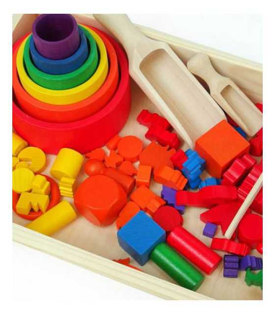 Sorter kolorów drewniany Montessori