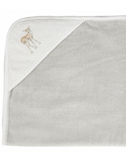 Ręcznik niemowlęcy Premium z kapturkiem Fawn Jasny szary 80x80 cm