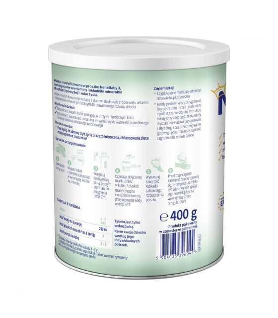 Mleko modyfikowane NenaBaby 3 - 400 g