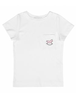 T-shirt dziecięcy Premium Logo Pudrowy róż