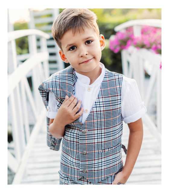 Blue garnitur dla chłopca 3-częściowy