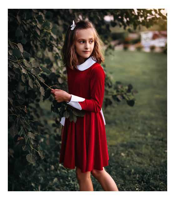 Eliza czerwona sukienka galowa dla dziewczynki 