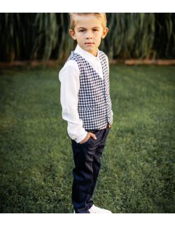 Vincent modny komplet dla chłopca kamizelka-spodnie