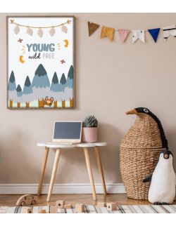 Plakat Young wild free A3