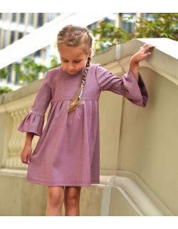 Sukienka dla dziewczynki królewska perełka maroon pink
