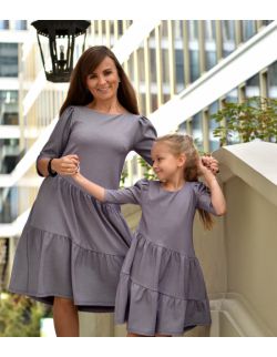 sukienki dla mamy i córki - FRILLS VIOLET