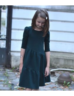 zielona sukienka dla dziewczynki- KOLEKCJA FRILLS COLOURS