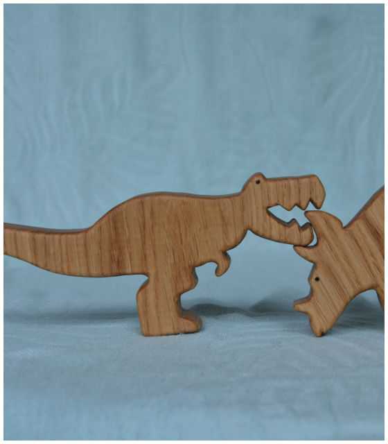 Drewniany dinozaur T-Rex