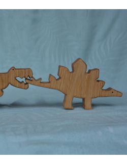 Drewniany dinozaur Stegozaur