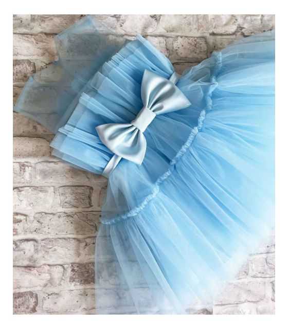 Emily błękitna sukienka dla dziewczynki balowa