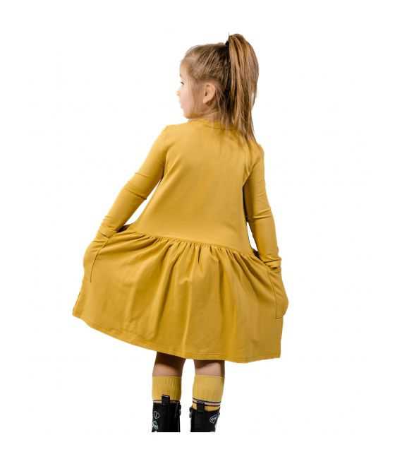 Sukienka z Micro Modalu NADIA kolor musztarda
