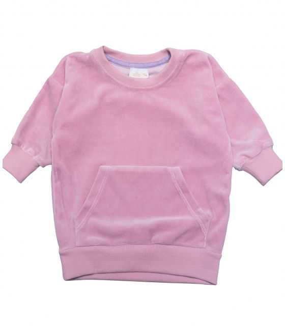 Welurowa bluza Royal Casual Baby Pink