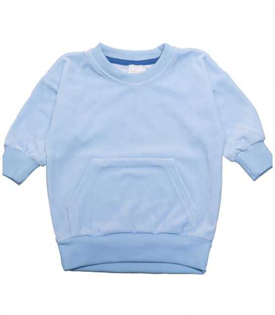 Welurowa bluza Royal Casual Baby Blue