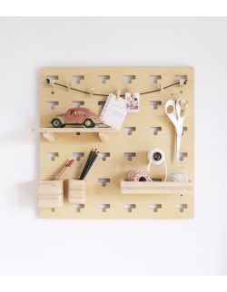 Organizer / Półka / Pegboard zestaw (50 × 50) SZARAGI