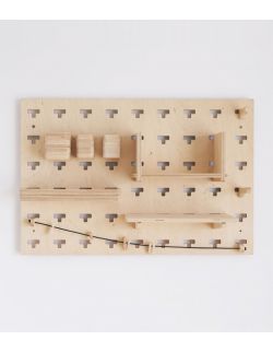 Organizer / Półka / Pegboard zestaw (75 × 50) SZARAGI