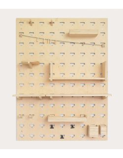 Organizer / Półka / Pegboard zestaw (75 × 100) SZARAGI
