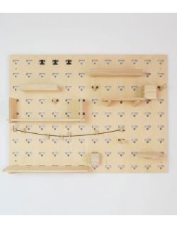 Organizer / Półka / Pegboard zestaw (100 × 75) SZARAGI