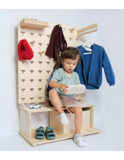 Minigarderoba dla dziecka (75 × 105) SZARAGI