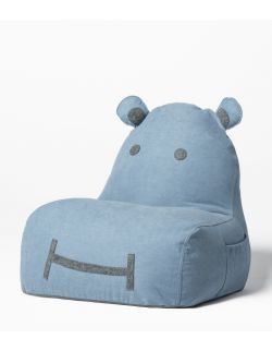 Siedzisko puf Hippo Niebieski