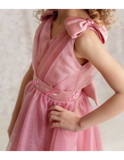 Gloria różowa sukienka balowa dla dziewczynki