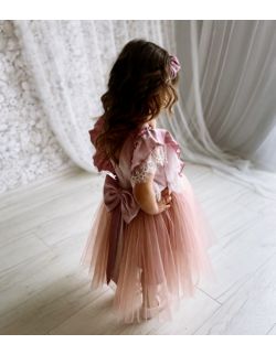 Anne suknia balowa dla dziewczynki brudny róż