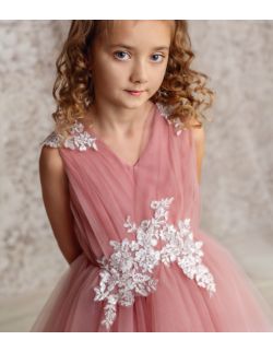 Claire sukienka tiulowa dla dziewczynki róż