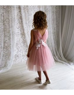 Claire sukienka tiulowa dla dziewczynki róż