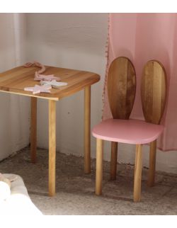 Zestaw krzesełko królik + stolik color wood 