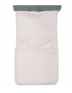 Hi Little One - ocieplany śpiworek dwustronny piżamka z nogawkami SLIM BAG TIFFANY/EMERALD roz M