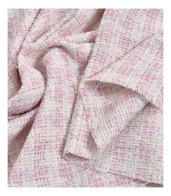 Tweed komplet wiosenny dla dziewczynki róż