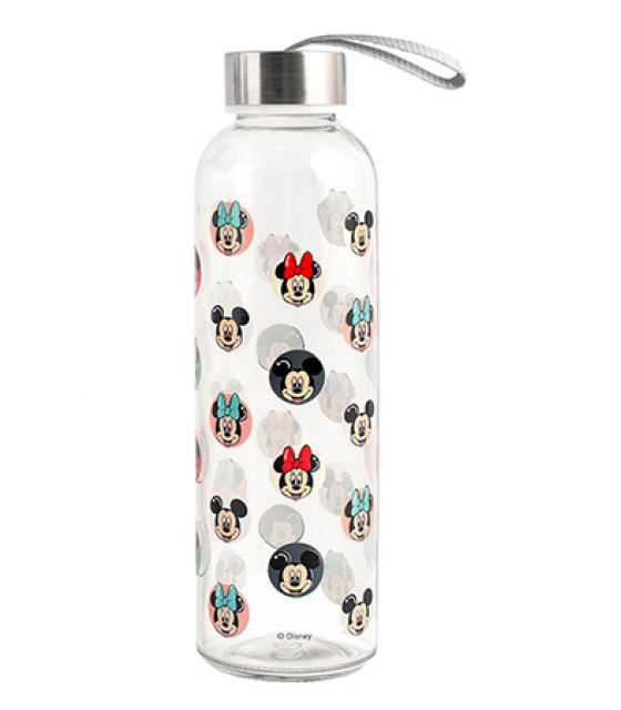 Butelka szklana na wodę Mickey&Minnie 3 lata+ LULABI