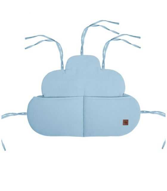 Hi Little One - organizer + 2 ochraniacze do łóżeczka CHMURKA CLOUD BABY BLUE