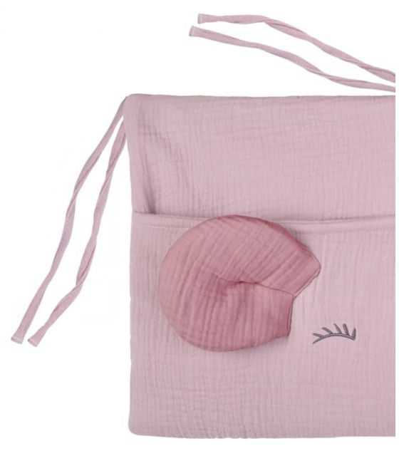 Hi Little One - organizer do łóżeczka MOUSE Blush&Baby Pink