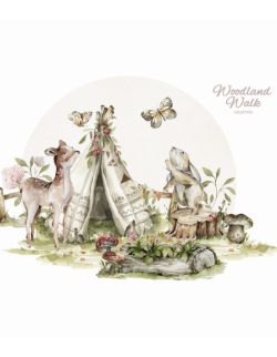 Woodland Walk - Naklejki Na Ścianę Dla Dzieci, Las, Zwierzęta - Wzór 6