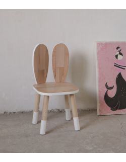 Drewniane krzesełko królik simple