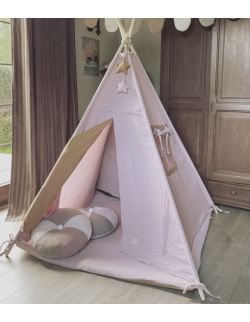 Blink Pink Pale – tipi, namiot dla dzieci z matą podłogową