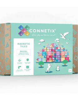 klocki magnetyczne Pastel Creative Pack 120 elementów Connetix