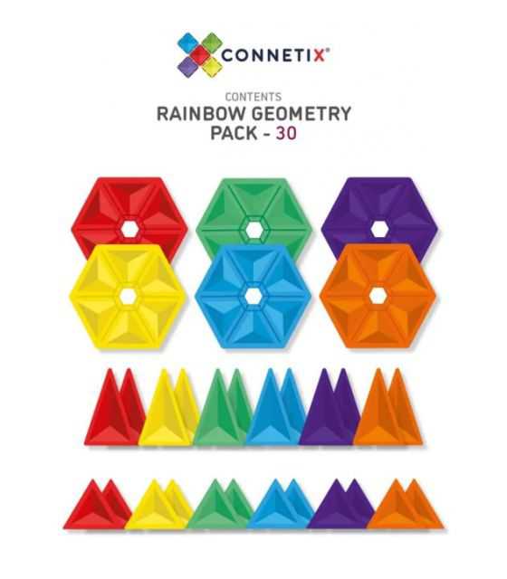 klocki magnetyczne Geometry Pack 30 elementów Connetix