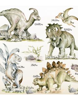 Naklejki na ścianę Dinozaury| ZESTAW