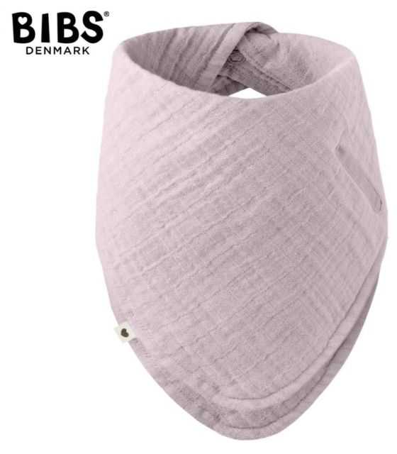 BIBS BANDANA BIB DUSKY LILAC bandanka śliniak z kieszonką na smoczek 100% organic cotton