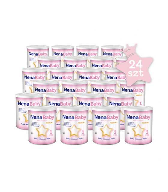 Mega zestaw - Mleko początkowe NenaBaby 1 - 24 x 400g