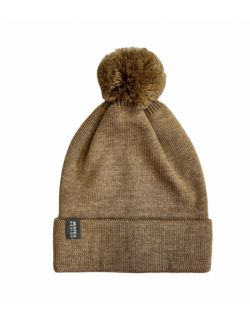 Zimowa czapka dziecięca z wełny merino- Beż