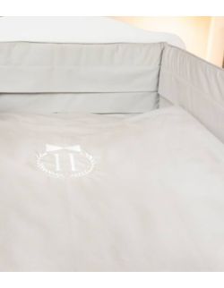 zestaw do łóżeczka pościel 120x90 cm i ochraniacz szara bawełna premium pima