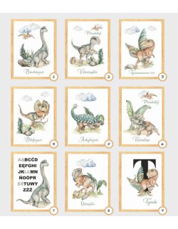 Plakaty Dinozaury, wzory!