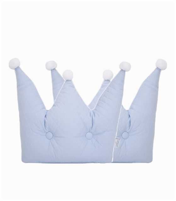 Poduszka korona Royal błękitna