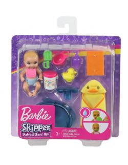 Lalka Barbie Skipper dziecko + akcesoria Kogucik