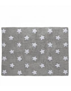 Dywan Bawełniany Grey Stars White 120x160 cm Lorena Canals